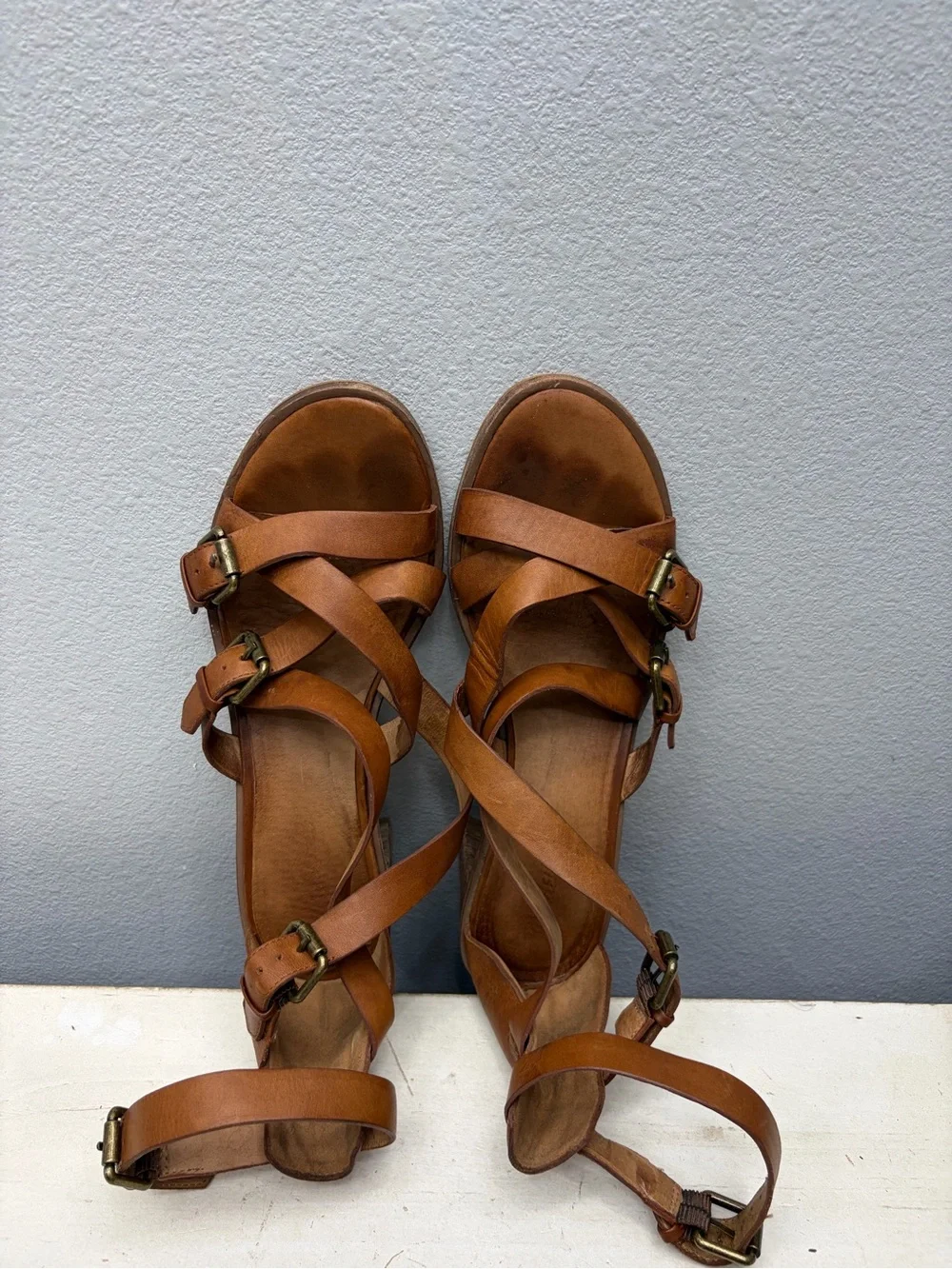 Madewell Brown Leather Talisa Sandals Size 9.5